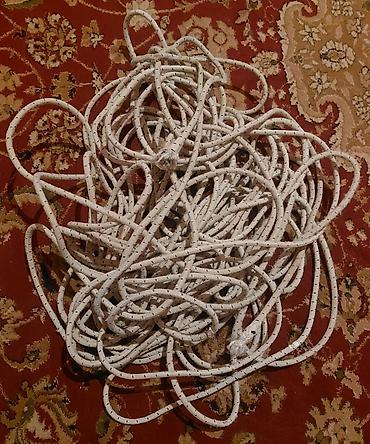 ringlice za tekstil: Elastik iplər dəsti - Material: parça örtüklü elastik (bungee) rezin — 1