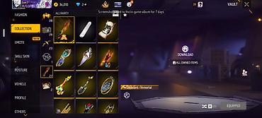ideal hediyye kartlari: **Free Fire hesabı** Şəkillərdə görünən Free Fire hesabında aşağıdakı — 8