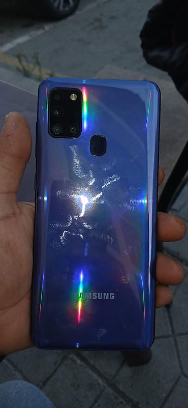 Mobil telefonlar: Samsung Galaxy A21S, rəng - Mavi, Barmaq izi — 2