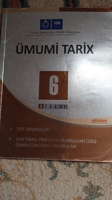 5 ci sinif testleri tarix: Ümumi tarix test toplusu 6-cı sinif (köhnə)