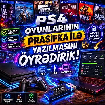 Обучение, курсы: PS4 oyunlarının “prasifka” ilə yazılması üzrə peşəkar təlim və xidmət — 1
