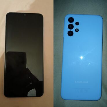 htc telefon: Samsung Galaxy A13, 128 GB, rəng - Göy, Barmaq izi
