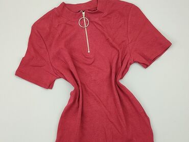 czerwona eleganckie bluzki damskie: Футболка, SinSay, XL, стан - Хороший