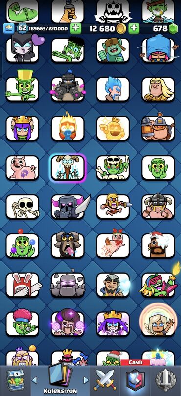 Digər: Clash Royale oyun hesabı Şəkillərdə demək olar hər şey göstərilib — 18