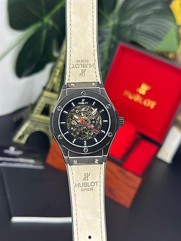 saat instagram: Hublot Geneva skelet avtomatik qol saatı - Korpus: qara tonlu polad — 1