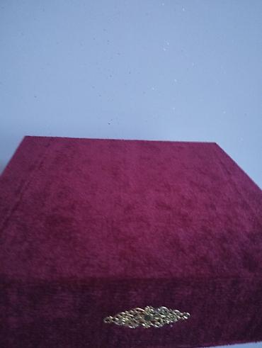 xonca bezekleri: Xüsusi dizayn qutu – nişan/xınayaxdı üçün - Material: məxmərə bənzər — 4