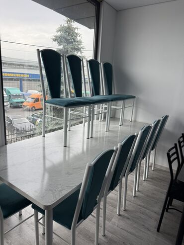 Кухонные столы и стулья: Кухонный стол и стул, цвет - Серый — 32