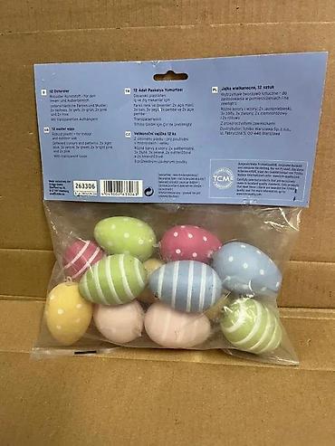 Praznična dekoracija: Tchibo set uskršnjih jaja – 12 komada - Dekorativna plastična jaja za — 1