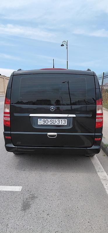vito 115: Mercedes-Benz Vito (uzun baza) – qara rəng, 7/8 yerlik komfortlu — 2