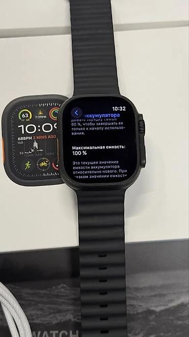 Другие смарт-часы: Смарт-часы в стиле Apple Watch Ultra (корпус квадратной формы с — 5