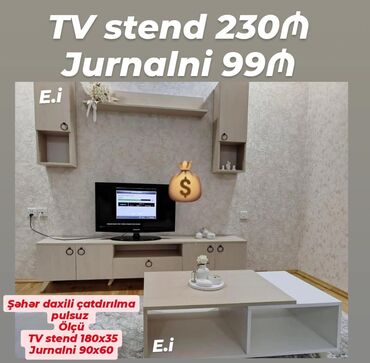 Masalar: TV stend rəng seçimi var