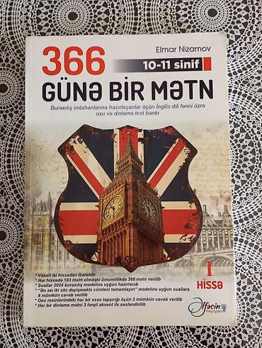 Testlər: Məhsul: “366 Günə Bir Mətn” – 10–11-ci siniflər üçün İngilis dili üzrə — 1