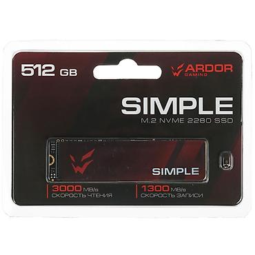 simple: 512 ГБ SSD NVMe M.2 ARDOR GAMING 3D NAND TLC Продаю SSD NVMe M.2 — 2