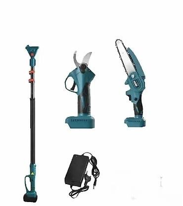 xtool cena: Aku set: Testera i makaze 88V sa teleskopskim nastavkom (2 baterije) 🌳 — 1
