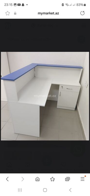 Ofis dəst mebeli: Parta tek neferlik 50/60 sm 28 azn Parta iki neferlik 100/50 sm — 16