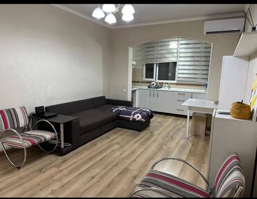мкр улан продаю квартиру: 1 комната, 43 м², Элитка, 9 этаж, Евроремонт