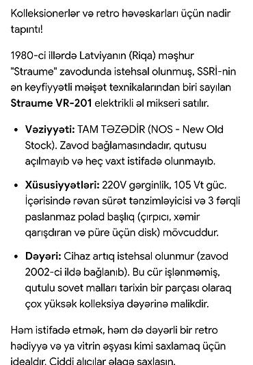mikse: STRAME elektrikli mətbəx mikseri – çoxfunksiyalı qarışdırıcı dəst — 2