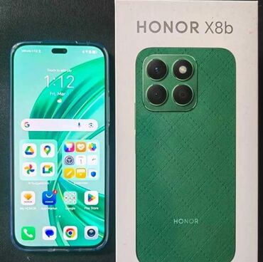 honor x: Honor 8, 128 GB, rəng - Yaşıl, Barmaq izi, Face ID, Düyməli