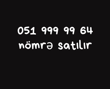 telefon alqi satqisi: Nömrə: ( 051 ) ( 9999964 ), İşlənmiş