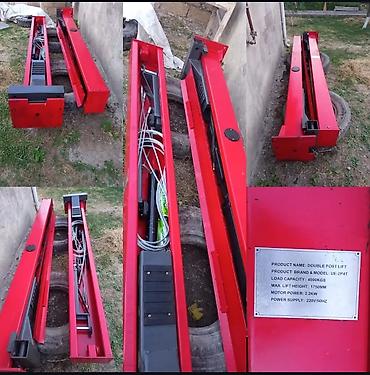 matorlu araba: Avto-servis avadanlıqları paketi 1) İki postlu avtomobil qaldırıcı - — 1
