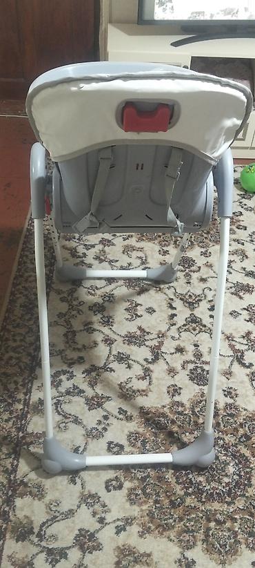 Yemək masaları, oturacaqları: Uşaq yemək stulu – Baby Home - Rəng: boz-ağ - Önündə geniş çıxarılan — 4