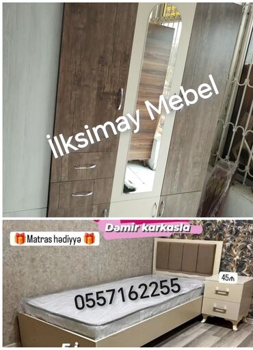 Yataq otağı dəstləri: Təknəfərlik çarpayı, Komod, Termo, Tumba, Yeni -da lalafo.az — 3 Yataq otağı dəstləri: Təknəfərlik çarpayı, Komod, Termo, Tumba, Yeni — 3