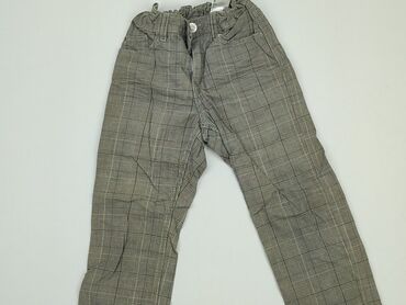 spodnie z rozcięciami na nogawkach: Spodnie materiałowe, H&M, 4-5 lat, 110, stan - Zadowalający