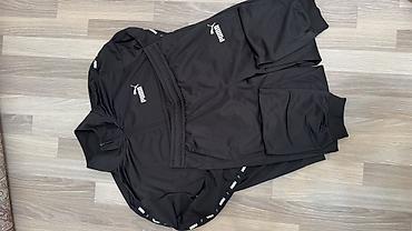 пума спортивка: Оригинальный спортивный костюм Puma, черный,мужской. Торг уместен — 3