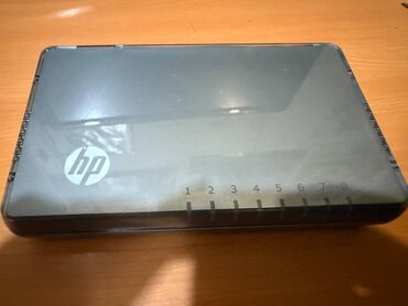 modem qiymeti: HP Switch 8 Port. Normal vəziyyətdə, sadəcə adapteri (kabeli) yoxdu