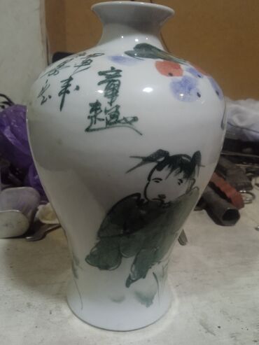 Антикварные вазы: Ваза антикварная старый Китай. Ручная роспись. для ценителей винтажа
