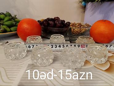 Qəhvə dəstləri və servizlər: Qəhvə dəsti, rəng - Qızılı, Şüşə — 9