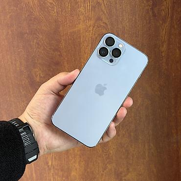 air 13: IPhone 13 Pro Max, Б/у, 128 ГБ, Pacific Blue, Чехол, 100 % — 10