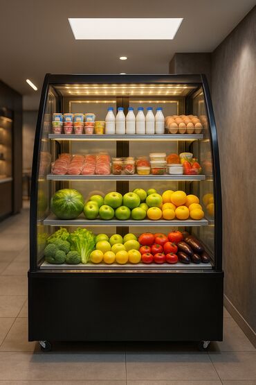 Холодильные витрины: Для напитков, Для мяса, мясных изделий, Для молочных продуктов, Китай, Россия, Новый — 4