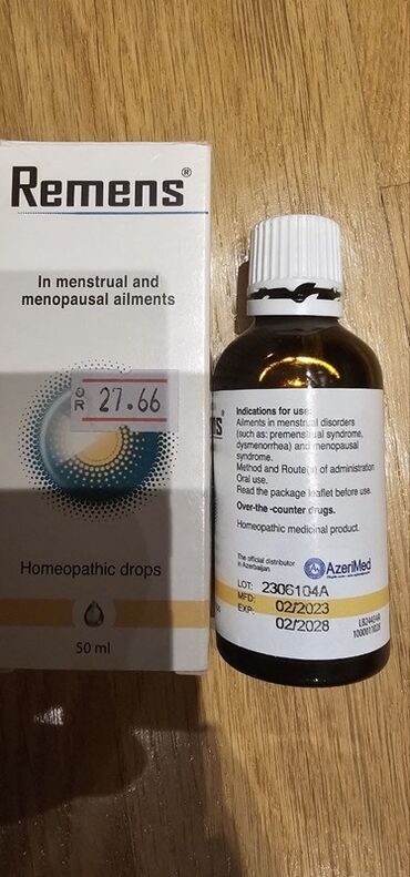 qadın üçün daflkot: Remens homeopatik damcılar – menstruasiya və klimaksla bağlı