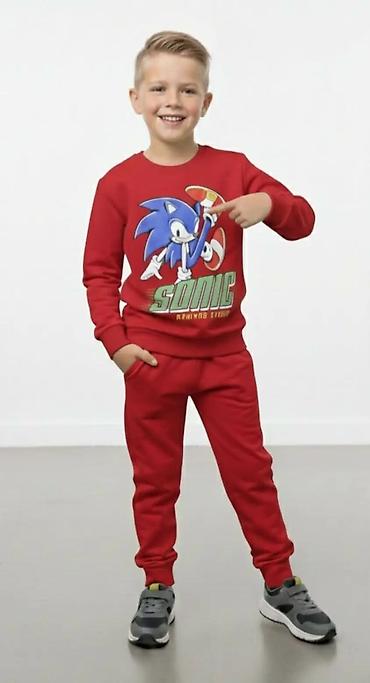 Komplet trenerke: Dečiji komplet trenerke – više modela - Dva dizajna: 1) Sonic — 4