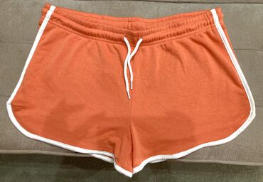 uske pantalone sa visokim strukom: M (EU 38), Cotton, color - Orange, Single-colored