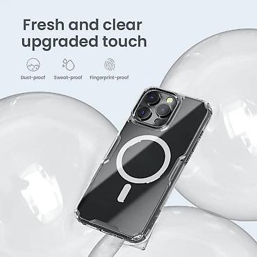 Maske i futrole za telefone: Maska Nillkin Nature Pro Magnetic za iPhone 16 Pro Max 6.9 plava. Uz — 12
