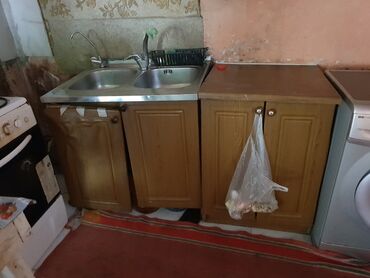 Qapılar və aksessuarlar: İşlənmiş Düzbucaqlı Mətbəx çanağı, Şkaflı, Paslanmaz polad, Ünvandan götürmə