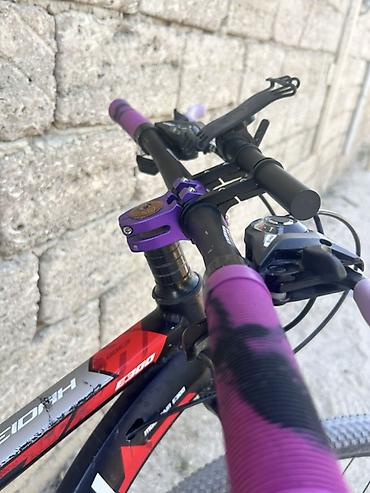 mini disk: Meidah E300 dağ velosipedi - Göz oxşayan qara-qırmızı dizaynlı — 6