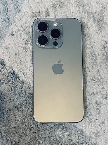 Apple iPhone: IPhone 15 Pro, Б/у, 512 ГБ, Natural Titanium, 80 % — 1
