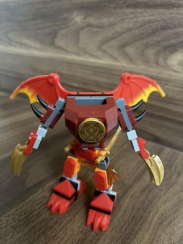kidilo elektron besik: LEGO Ninjago orginal kai mech – alov temalı robot - Rənglər: qırmızı — 3