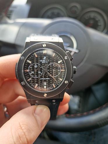 Qol saatları: İşlənmiş, Qol saatı, Hublot, rəng - Qara — 2