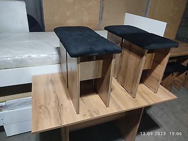 table study: Кухонный стол и стул, Новый, Бесплатная доставка, цвет - Бежевый — 9
