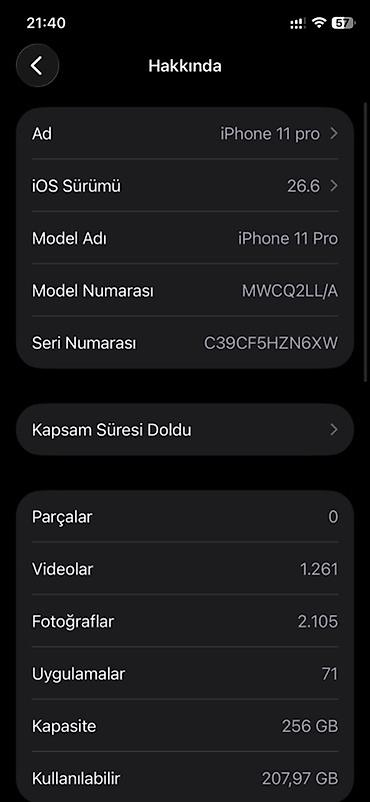 8plus 256: IPhone 11 Pro, 256 GB, Yaşıl — 8