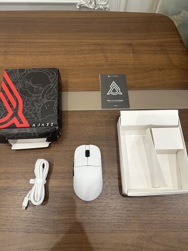 мышка x7: Мышка Ajazz AJ159NL, вес 61 граммов, 12000 DPI, цвет белый, 400mAh