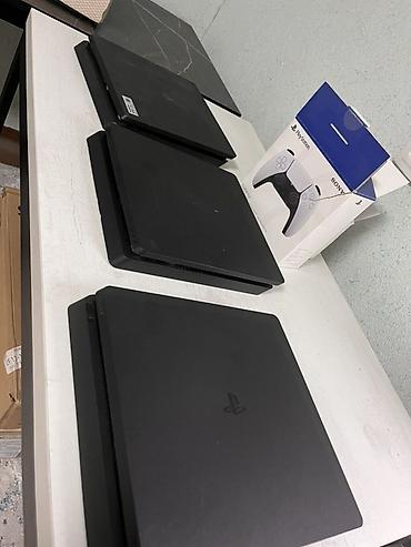 switch oled: Полный комплект Sony PlayStation 4 Slim + 50 Дюмовый телевизор 4К UHD — 1