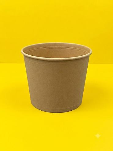 бумажные контейнеры: Крафтовые бумажные вёдерки 2,5 литра 🍗🍟 Практичная и стильная упаковка — 1