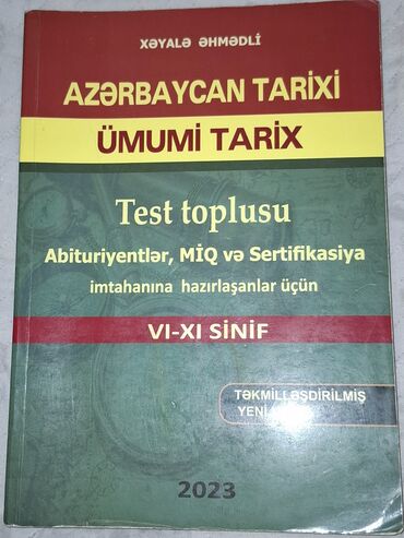 azerbaycan tarixi test toplusu pdf 2023: Azərbaycan və ümumi tarix üzrə test toplusu. Bu kitab abituriyentlər