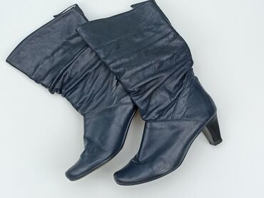 spódniczki damskie w kratkę: High boots for women, 36, condition - Good