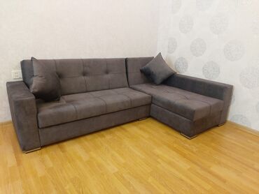 kim mebel: Угловой диван, Новый, Раскладной, С подъемным механизмом, Набук, Бесплатная доставка в черте города